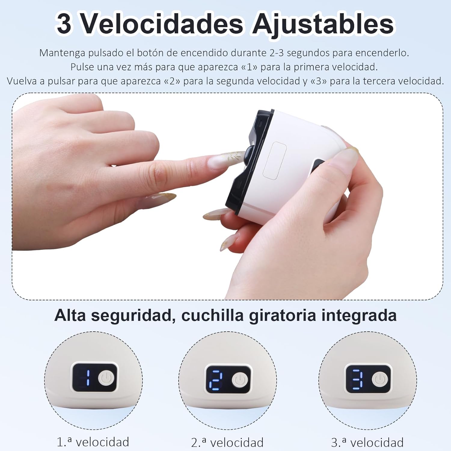 Cortauñas Eléctrico y Pulidor